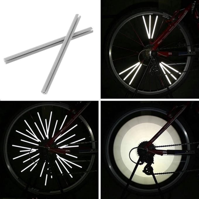KELERINO. Fiets reflector - spaak reflectoren voor spaken - 12 stuks