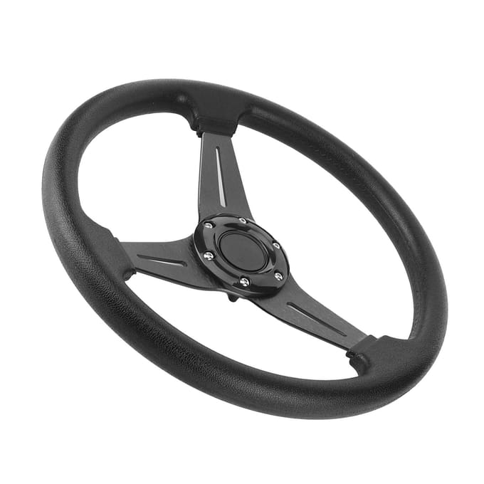 350mm 14in Raceauto Drifting Stuurwiel Vervanging Universeel Gemodificeerd Accessoire Zwart zwart