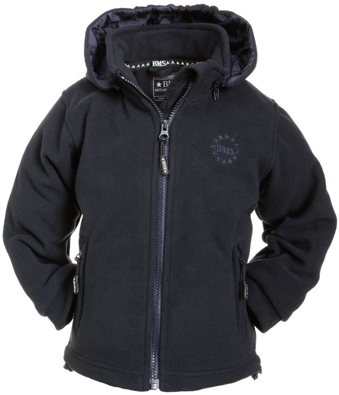 BMS Kinder Windsmoother Kids-jassen met capuchon, marineblauw
