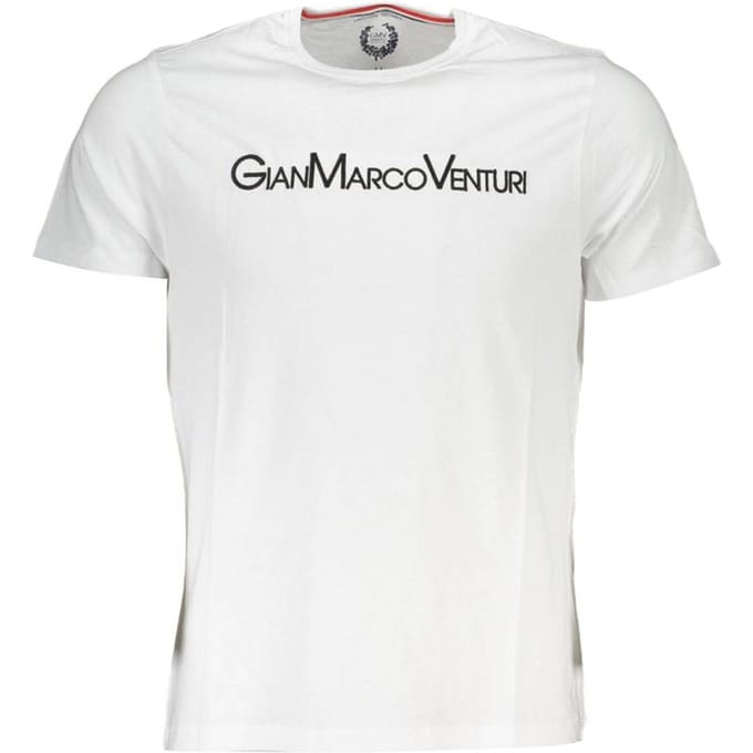 Gianmarco Venturi Witte Katoenen Heren T-Shirt
