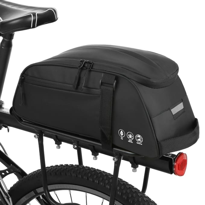 Waterdichte bagagedragertas, fietsendrager, bagagedrager, schoudertas Type 2 black