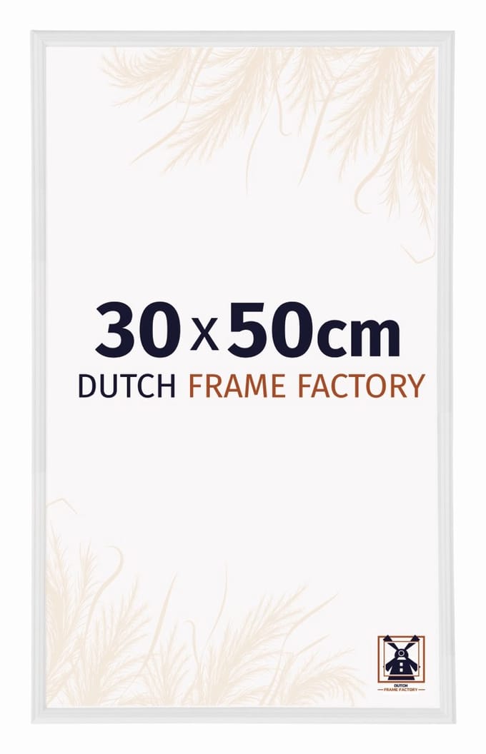 Fotolijst 30x50 cm - Kunststof - Wit Hoogglans - Angers