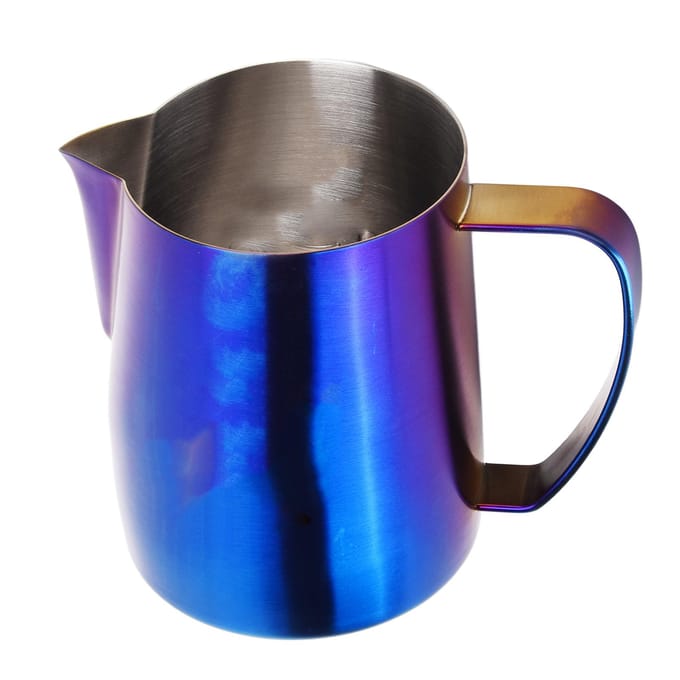 600ML Melkopschuimbeker Mat Donkerblauw 304 Roestvrij Staal Cilinder Kanbeker blue