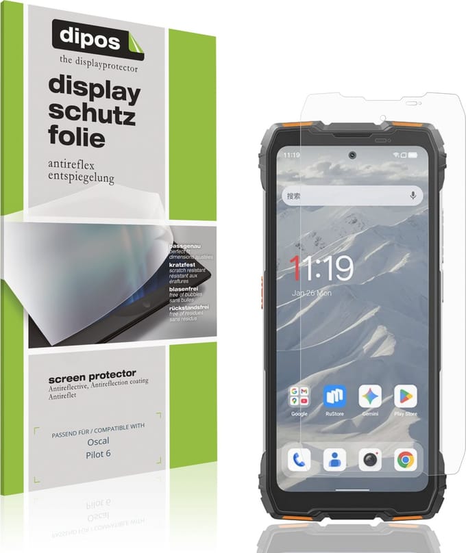 dipos – 4x Matte Beschermfolie geschikt voor Oscal Pilot 6 | Krasbestendige & antireflecterende Screenprotector Ultra-Thin