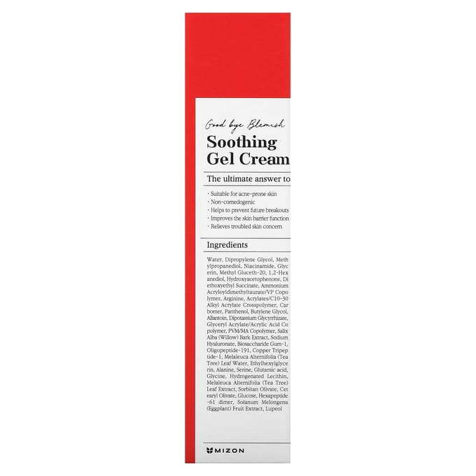 Mizon, Good Bye Blemishes, Crème Gel Apaisante, 1,85 fl oz (55ml) white