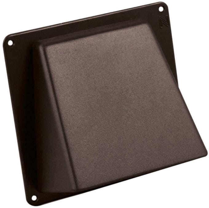 Nedco gevelklep - ps - 150 mm - bruin