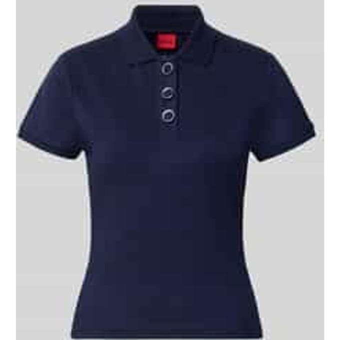 Regular fit poloshirt van viscosemix model 'Dereyel'