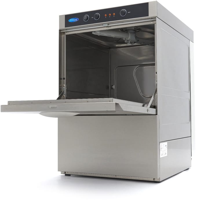 Horeca Vaatwasser - 40 x 40 cm - met Afvoer-, Glansspoel- en Zeeppomp - 230V