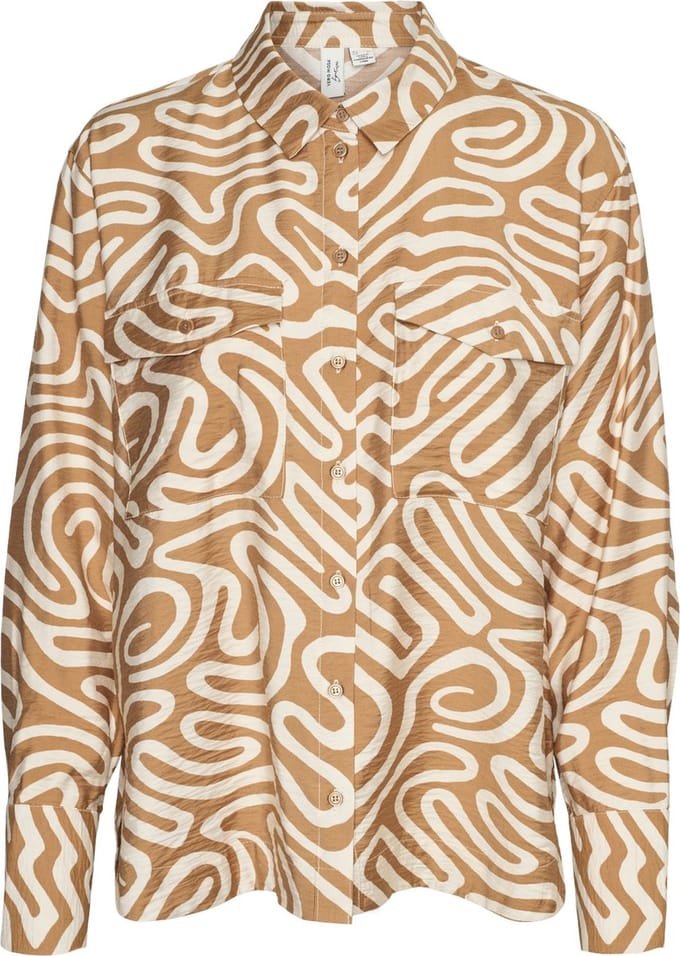 VERO MODA - VMVIGDIS L/S SHIRT WVN BTQ GA - Dames - Blouses