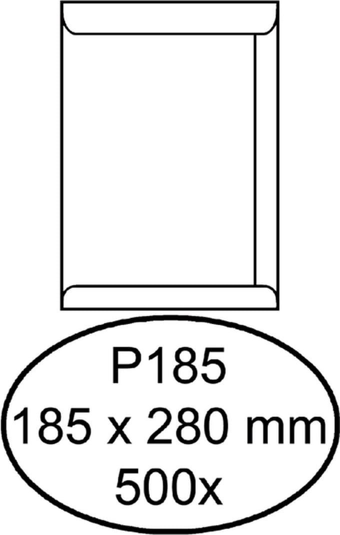 Envelop quantore akte p185 185 x 280 100 gr wit
