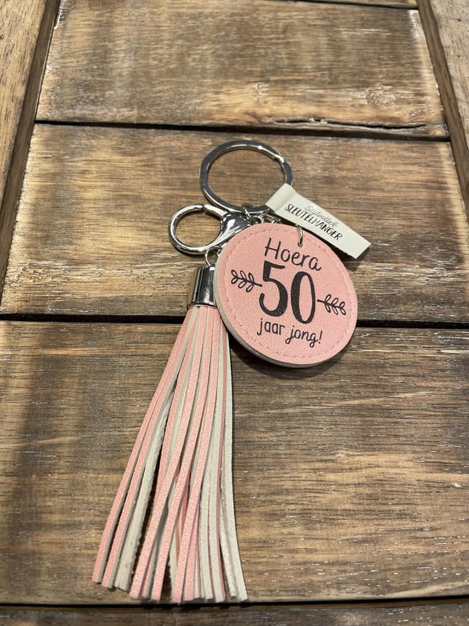 Sleutelhanger /Tashanger +Tassel / Kwast 50 jaar