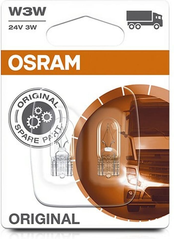 Gloeilamp voor de auto Osram OS2841-02B 3W Vrachtwagen 24 V W3W