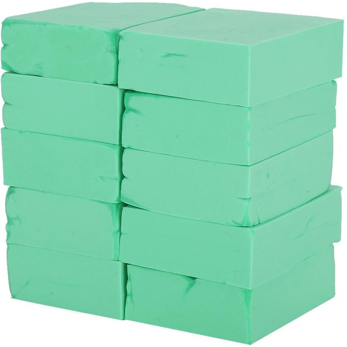10 stuks Bad Douche Spa Borstel Schrobber Spons Zacht Peeling Lichaamshuid Schrobber Pad Green blue
