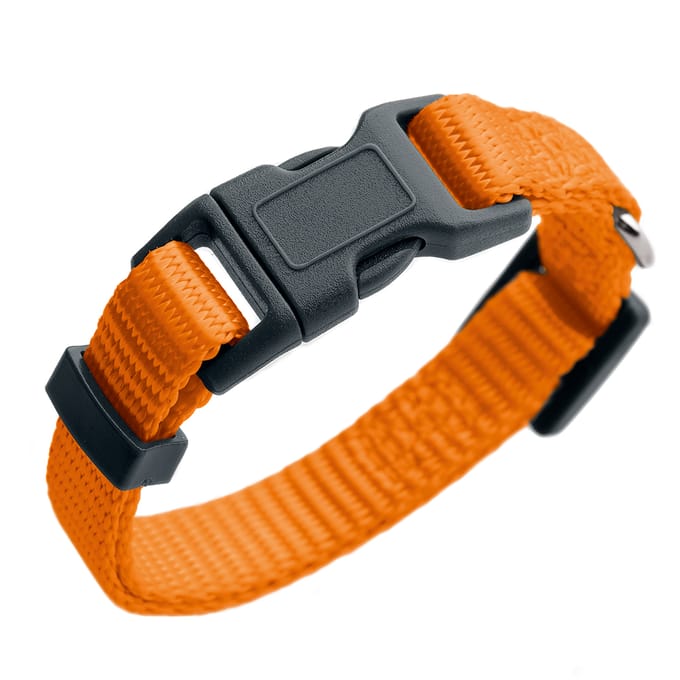 HUNTER Halsband London Oranje Vario Basic Maat S: 24-36cm Halsomvang, B10mm Hond