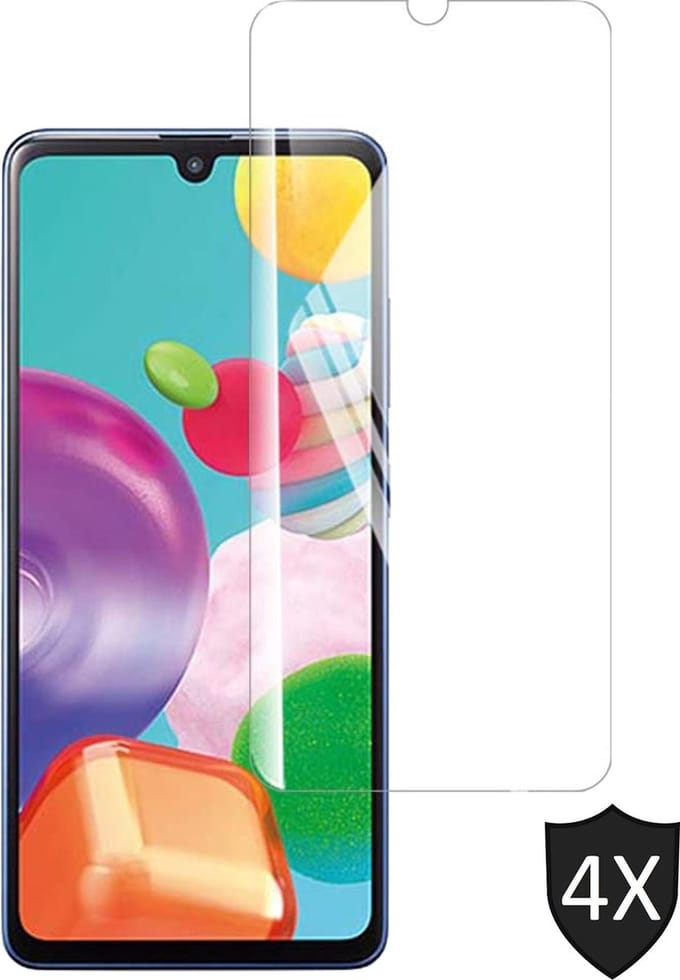 Screenprotector geschikt voor Samsung Galaxy A41 - 4x Glas Screen Protector