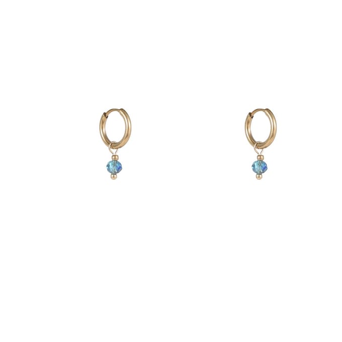 Day&Eve by Go Dutch Label Oorhangers 1 kraal Blue