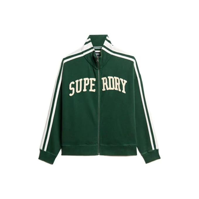 Superdry - Athletic Essentials Applique Losse Zip Track Top - Dames - Hoodies
