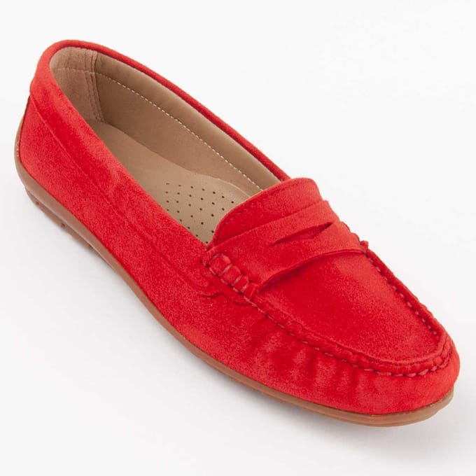 Mocasín De Piel Para Mujer. Purapiel Meilis2 103039 37 rood