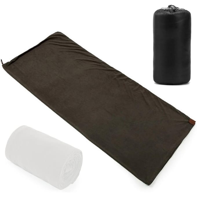 Sacs de couchage d'extérieur, sac de couchage d'urgence Portable, sac de couchage polaire léger pour le Camping gris