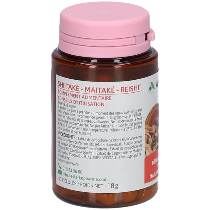 Arkocaps Shiitake - Maitake Reishi Bio 40 Capsules