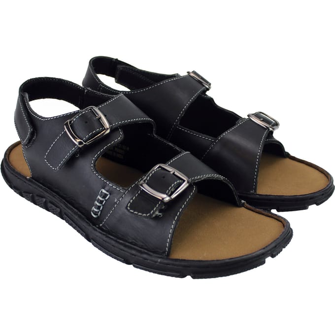 Heren Zomer Strand Leren Sandalen