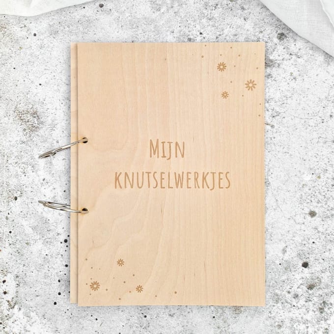 Fien & Feau | Knutselwerkjes A4 hout | Bloemetjes