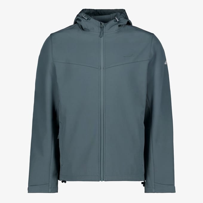 Mountain Peak heren softshell jas blauw - Maat S