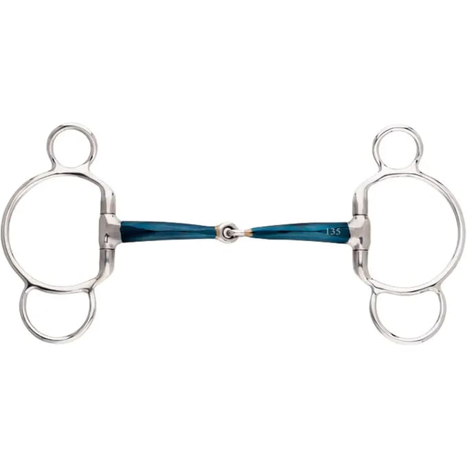 Mors 3 of 4 ringen voor paard simpele breuk Kavalkade Ergonomic