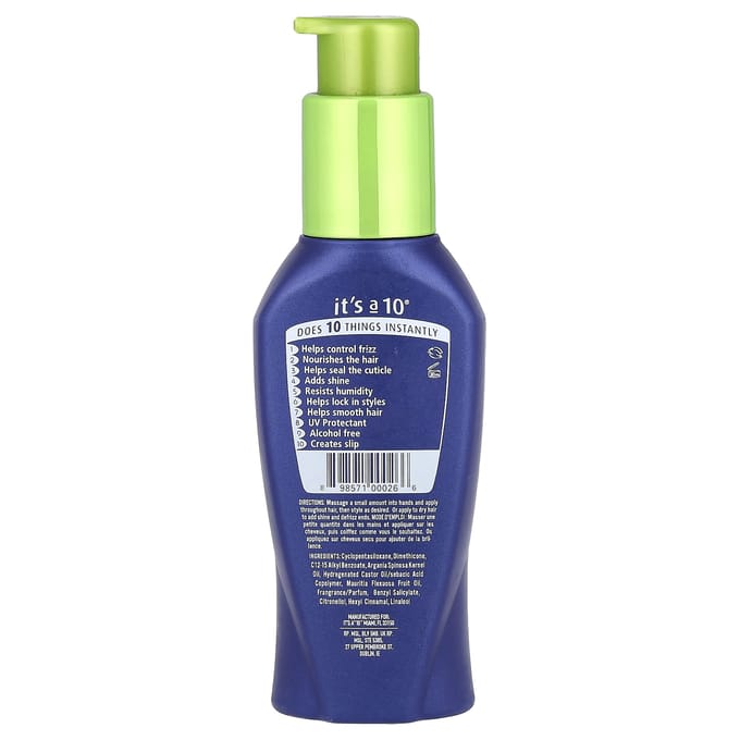 C'est un sérum coiffant miracle 10, sans alcool, 113 ml (118ml) blue