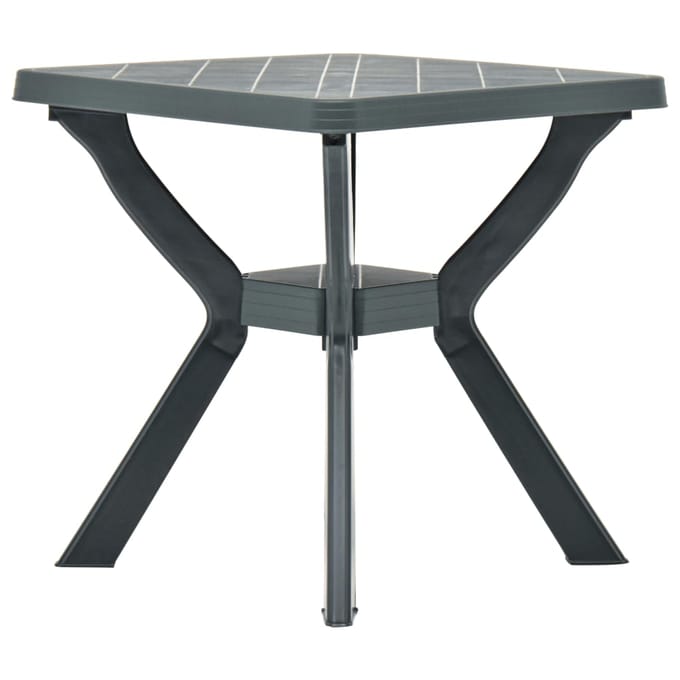 vidaXL - Bistrotafel - 70x70x72 - cm - kunststof - groen