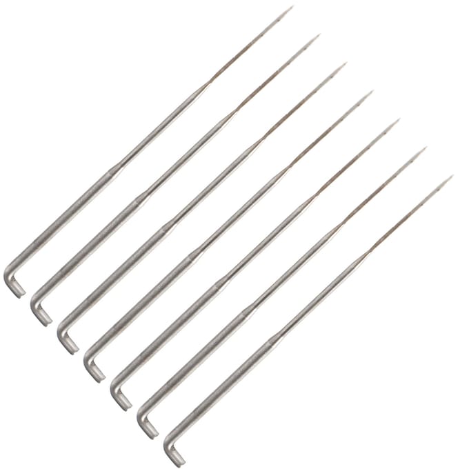 7 Stuks Naalden Wolvilt Zakvilten Gereedschap Vervangnaald voor PatchWork Borduren white