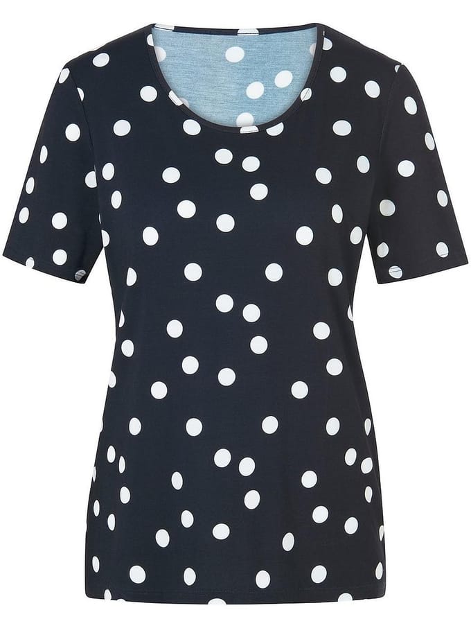 Shirt ronde hals Van Peter Hahn blauw