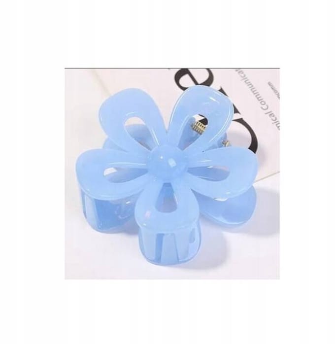 ECARLA Haarclip Bloemen Transparant Blauw - SP276N