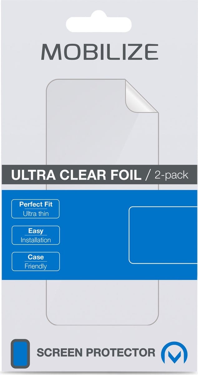 Mobilize Screenprotector geschikt voor Apple iPhone X | Mobilize Screenprotector Folie - Case Friendly (2-Pack)