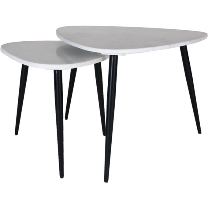 Salontafel Milou - Marmer - Set van 2 Groot - Organisch