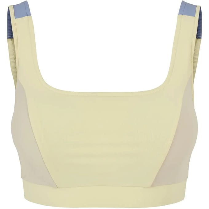 Urban Classics - Color Block softyellow/softseagrass/vablue SportBH - S - Multicolours