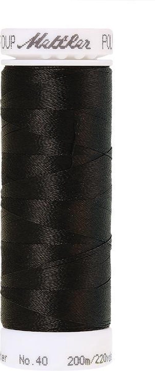 Mettler borduurgaren - Zwart - Nr 20 - Polysheen - 200 meter
