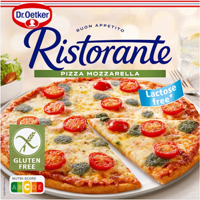 Ristorante pizza Mozzarella glutenvrij