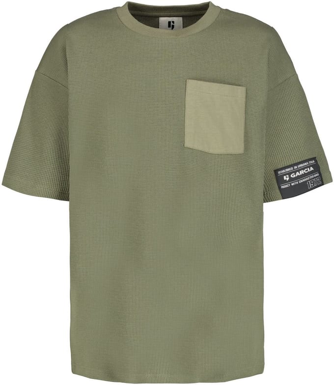 GARCIA Jongens T-shirt Groen - Maat 164/170