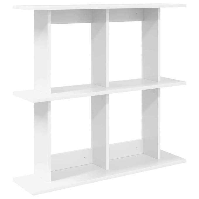 vidaXL - Wandplank - Muurmontage - Wit - 100 - x - 20 - x - 75 - cm - Bewerkt - hout