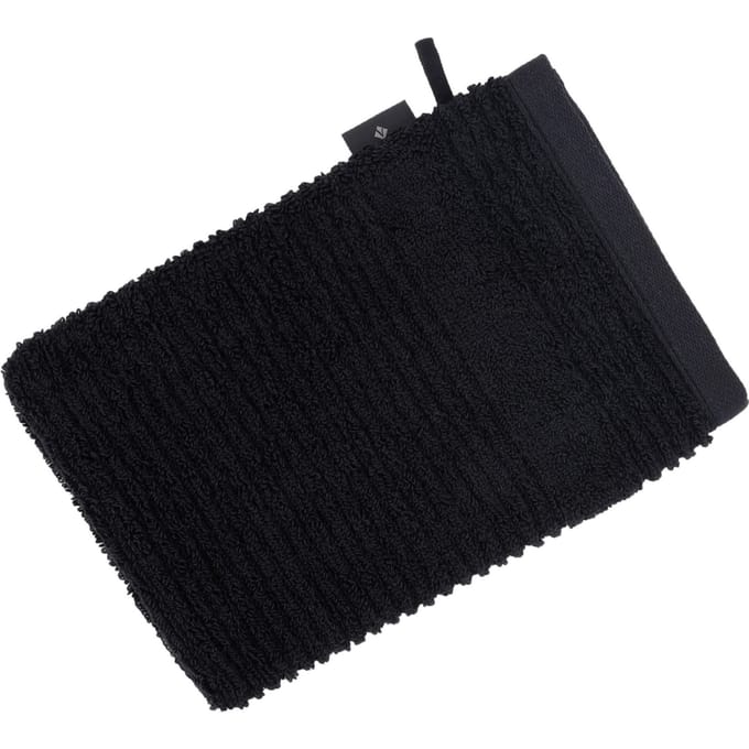 Vossen Morgen Badstof Washandschoen (Zwart)