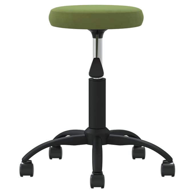 vidaXL - Eetkamerstoel - fluweel - lichtgroen