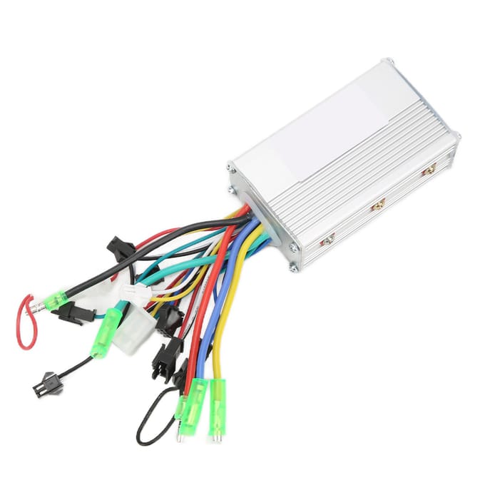 Contrôleur de moteur sans balais 24V 36V 350W Contrôleur de vitesse double mode pour vélo électrique white