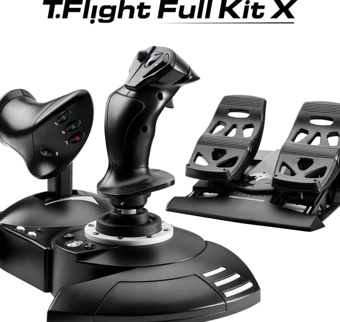 Thrustmaster T.Flight Full Kit X - Joystick, Throttle en TFRP Rudder Pedalen - voor PC en XBOX Series X|S