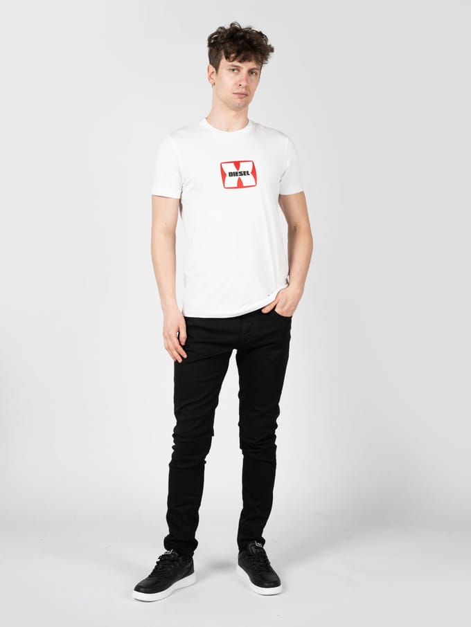 Diesel T-Shirt T-Diegor Mannen Wit
