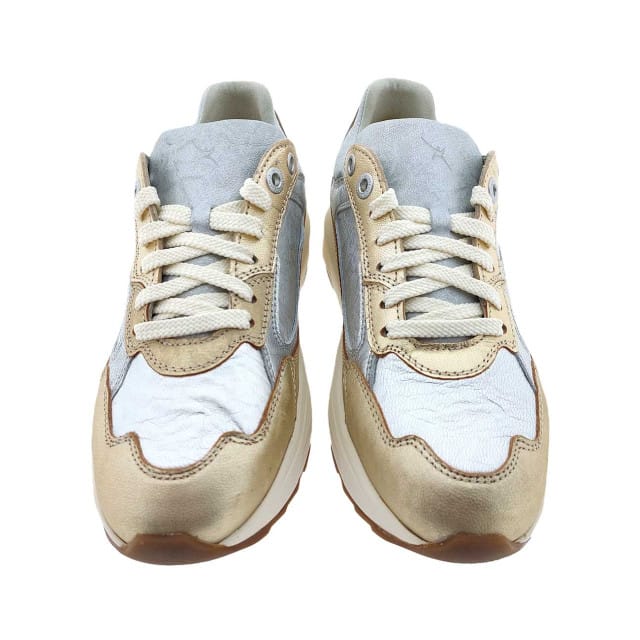Dames Veterschoenen Xsensible Milau Metallic Combi Goud - Maat 37