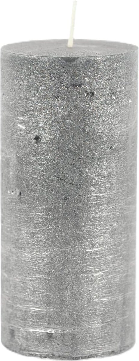Rasteli Luz Your Senses Stomp Kaars Zwart-Black Silver D 7 cm H 15 cm