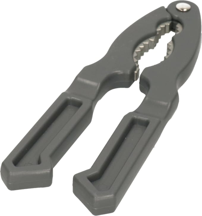 Excellent Houseware Notenkraker - donkergrijs - metaal - kunststof - 18 cm