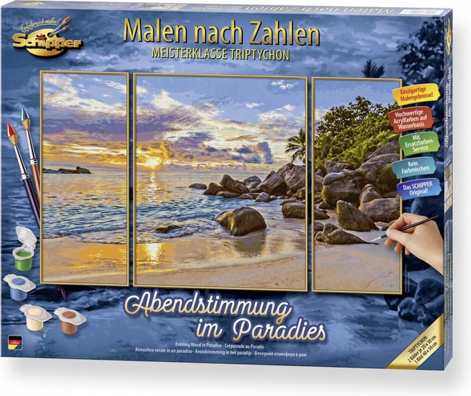 Zons ondergang in Paradijs - Schipper 50x80 cm