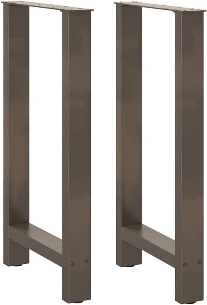 Set van 2 Verstelbare Bartafelpoten in Staal 50x90-91 cm